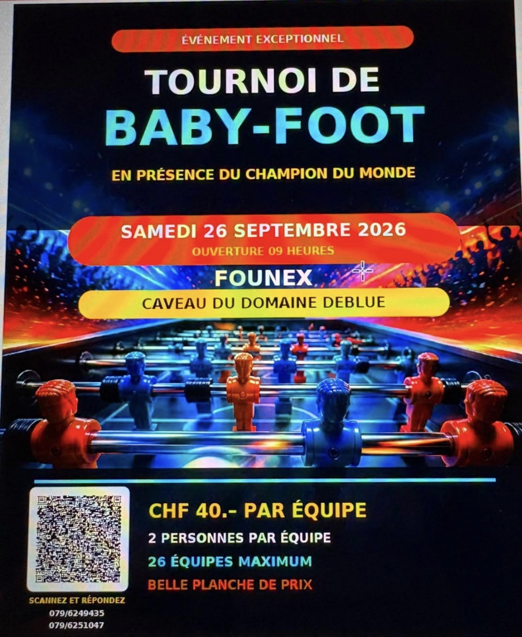 Tournoi ouvert à tous sur table Ullrich dans un cadre idyllique 😎